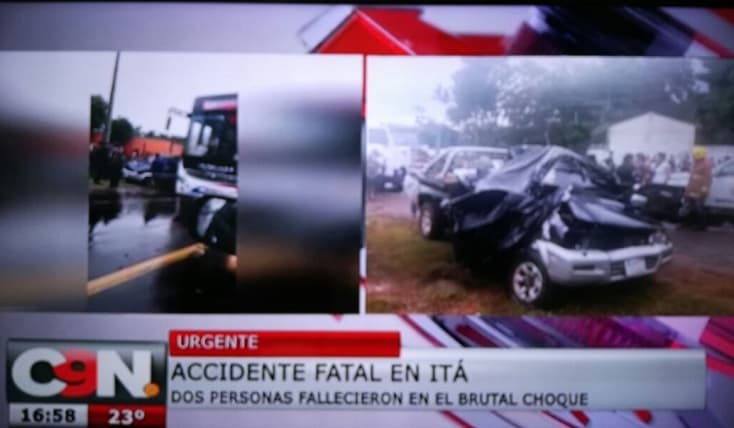 Accidente deja dos fallecidos en Itá