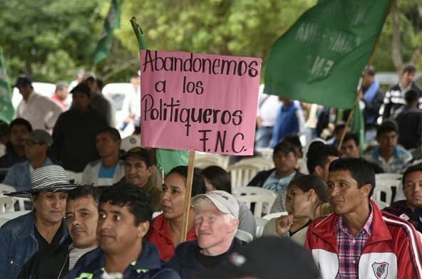 Campesinos anuncian que anularán sus votos en elecciones generales