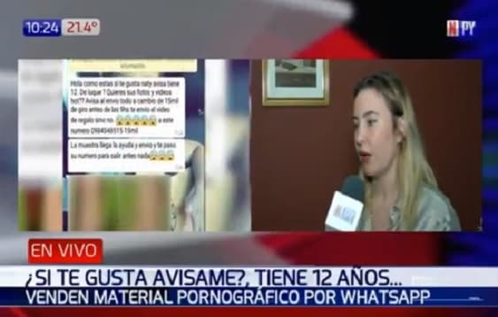 Ofrecen pornografía infantil a través de WhatsApp