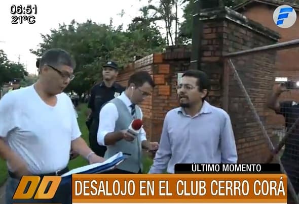 Desalojan predio utilizado por el Club Cerro Corá