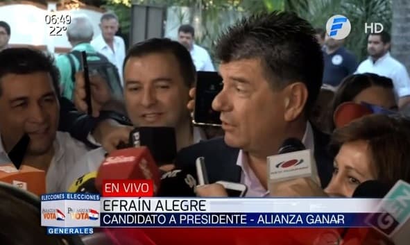 Efraín Alegre: “Hoy vamos a ganar todos”