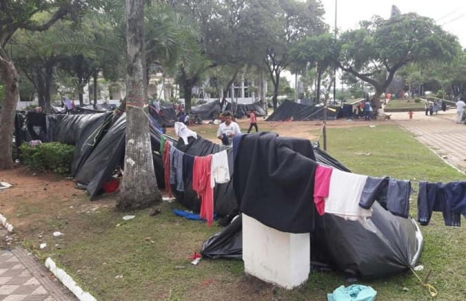 Muere aborigen que acampaba frente al Congreso