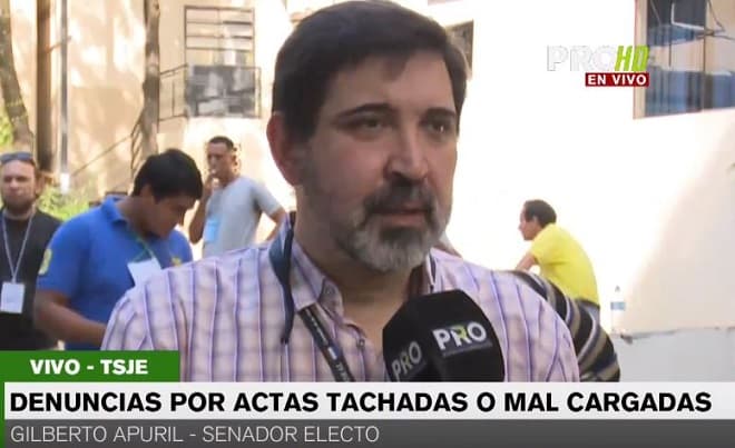 Tony Apuril asegura que no hay fraude