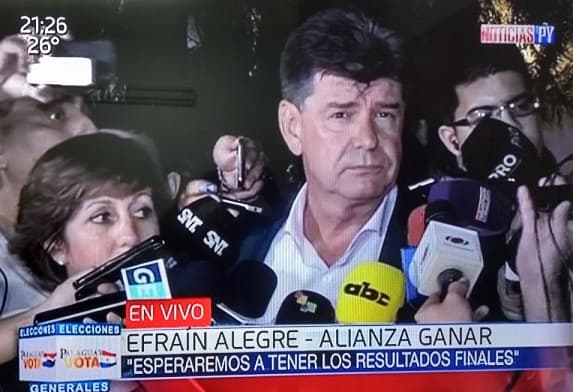 Alegre habla de “trabajar acta por acta”