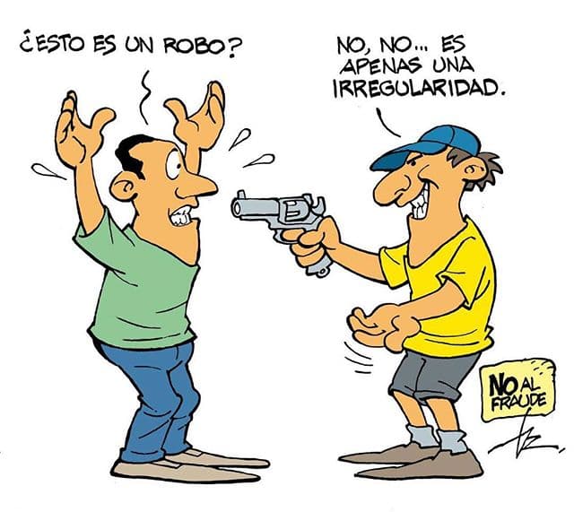 Con caricatura, Rubin ironiza sobre “fraude”
