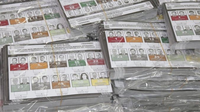 Así son los boletines para Presidencia y Senado