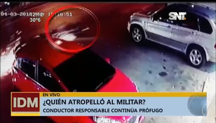 Video muestra accidente en el que pereció un militar