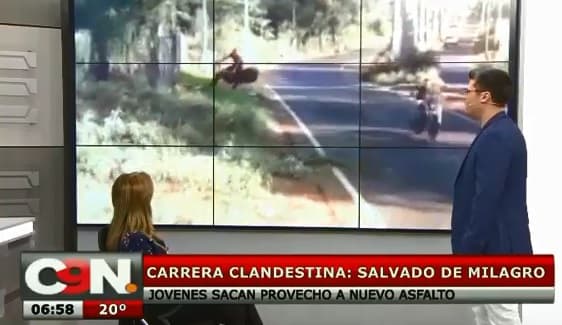 Un herido de gravedad en carrera clandestina