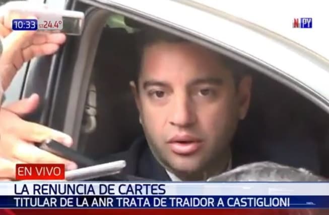 Alliana trata de traidores a quienes no acompañan renuncia de Cartes