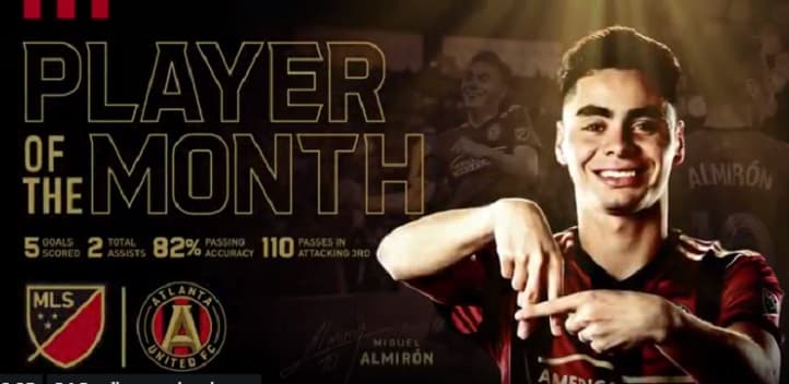 Almirón es electo como el mejor futbolista de la MLS