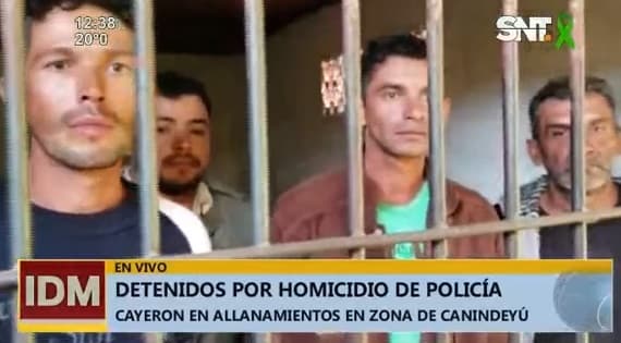 Capturan a sospechosos de asesinato de policía