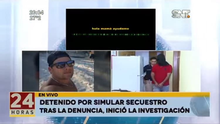 Simuló secuestro y fue detenido