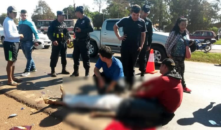 Muere adolescente que circulaba en moto de contramano