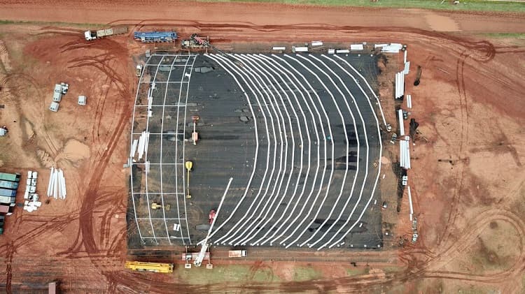 Montan hangar de show del Cirque du Soleil