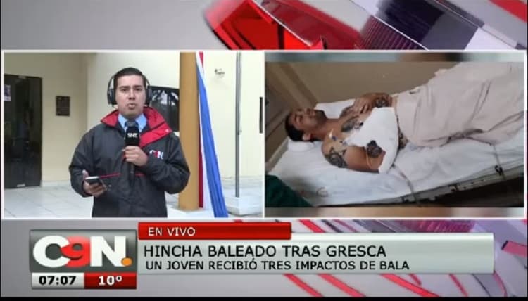 Balean a joven en quincho del Club Olimpia