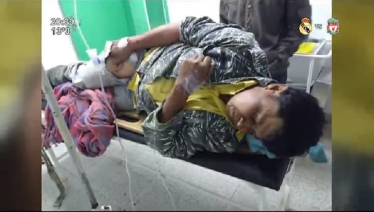 Prófugo intentó huir con su familia y terminó accidentado