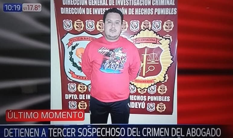 Capturan a acusado de ordenar asesinato de abogado