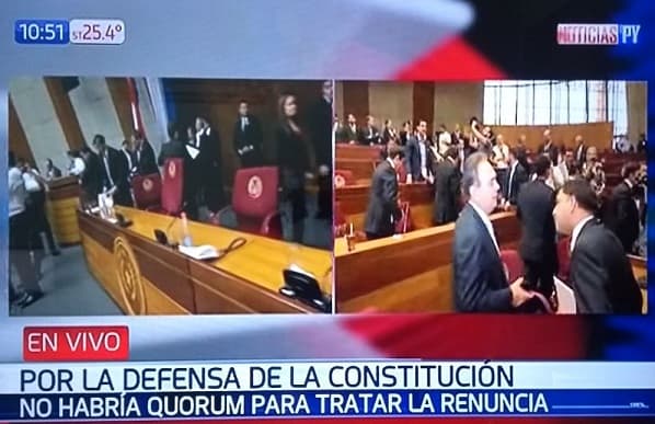 Fracasa intento de aceptar renuncia y hablan de nueva sesión