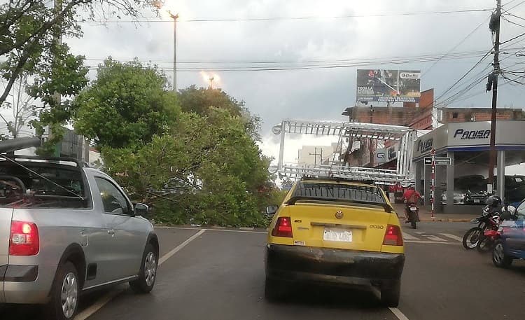 Temporal causa destrozos en Encarnación