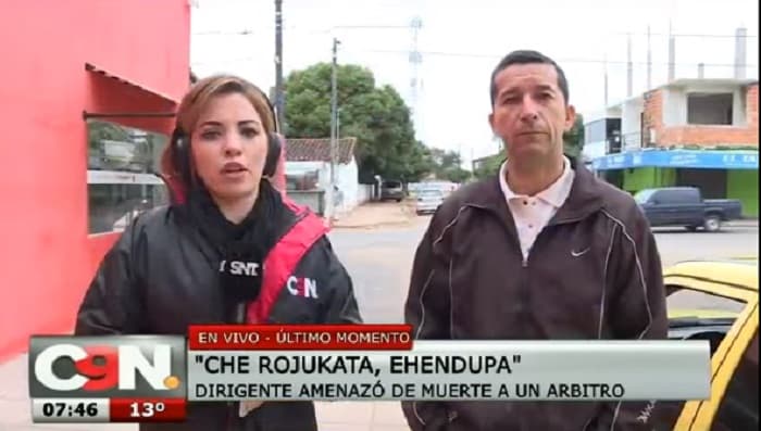 Dirigente deportivo amenaza de muerte a árbitro