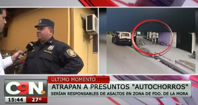 Capturado por robo se movilizaba en auto de su mamá