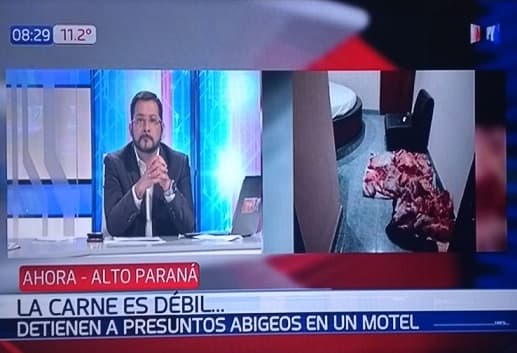 Allanamiento de motel acaba con hallazgo de carne vacuna