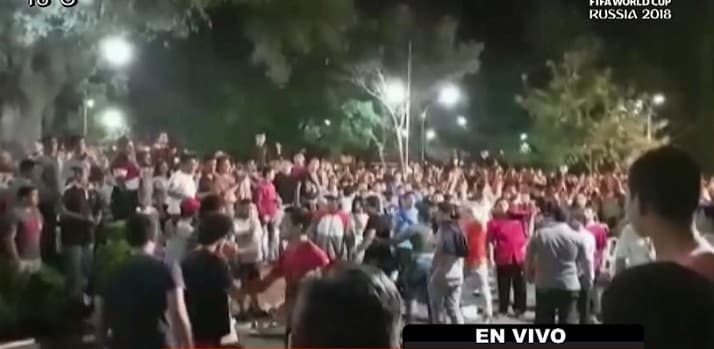 Fiesta patronal termina en batalla campal