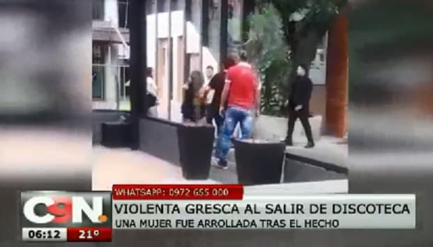 Pelea en disco termina con dos arrollados y un herido en la cabeza