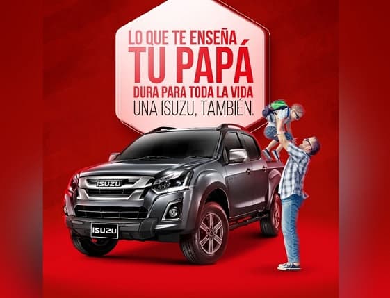 Isuzu celebra el mes de papá con importantes promociones