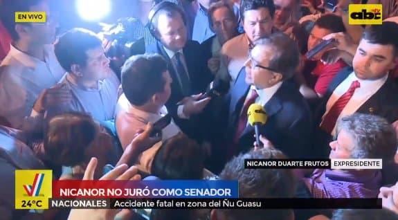 Nicanor dice que no se rendirá y pretende jurar el lunes