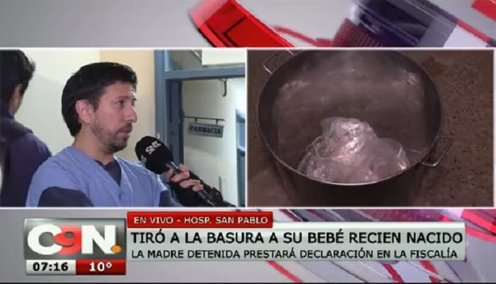 Recién nacido hallado en basurero se encuentra estable