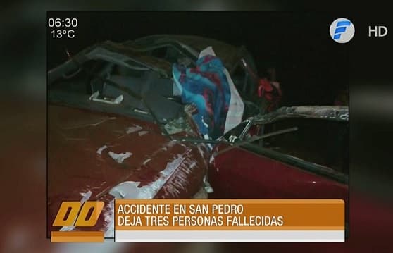 Padre y dos de sus hijos mueren en accidente