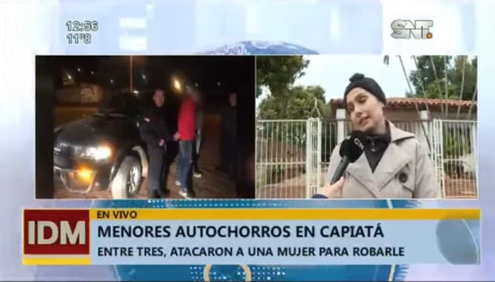 Mujer fue asaltada por adolescentes a bordo de una camioneta