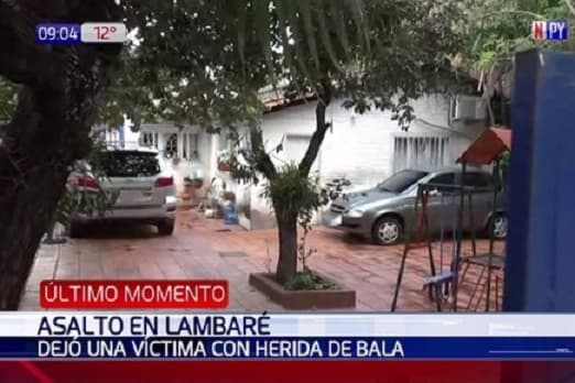 Asaltan y disparan a comerciante en Lambaré