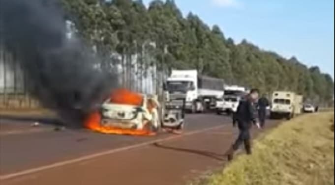 Delincuentes atracan móvil de caudales y se llevan importante botín