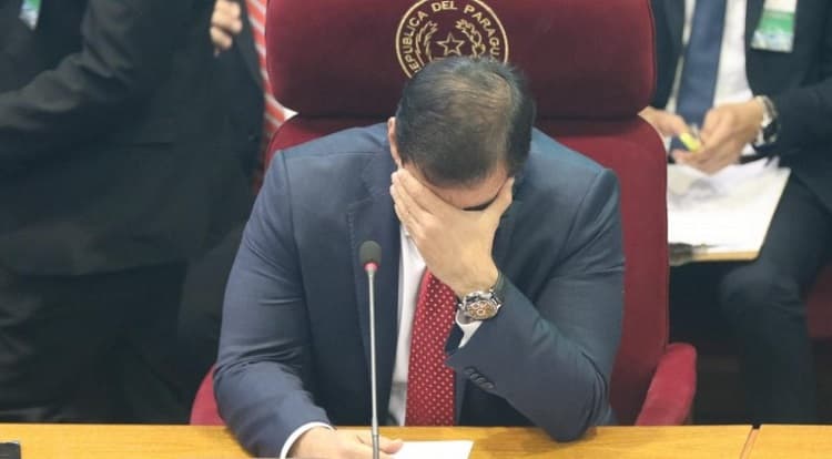 El llanto de Ovelar al tomar la presidencia del Senado