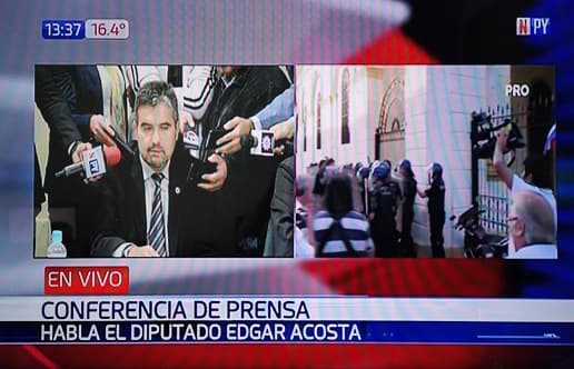 Diputado asegura que no tuvo injerencia en condena de policía que le disparó