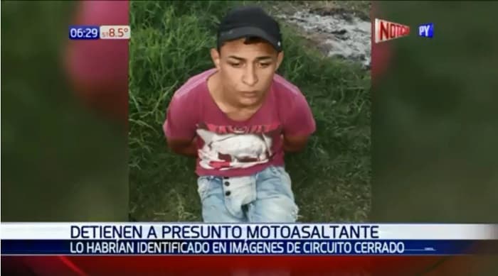 Joven es detenido luego de ser captado en asalto