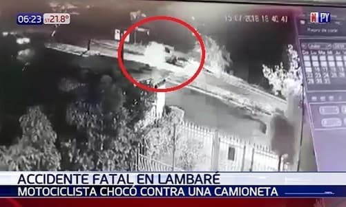 Imprudencia de conductor causa muerte de motociclista