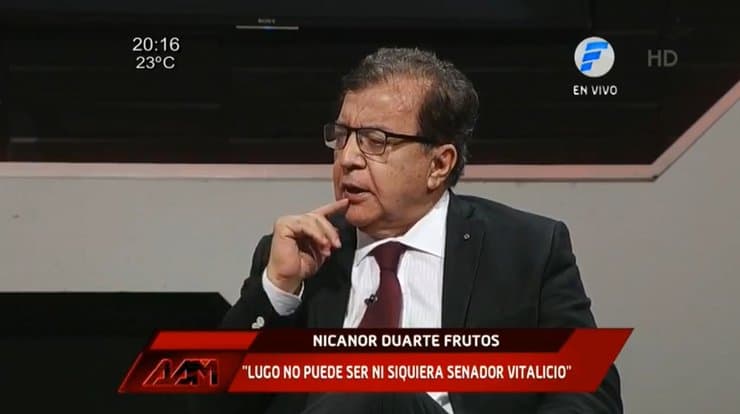 Juramento de Gusinky es “nulo”, sostiene Nicanor