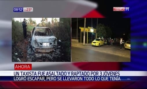 Taxista cuenta cómo se salvó de la muerte