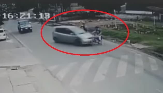 Joven sobrevive a arrollamiento intencional