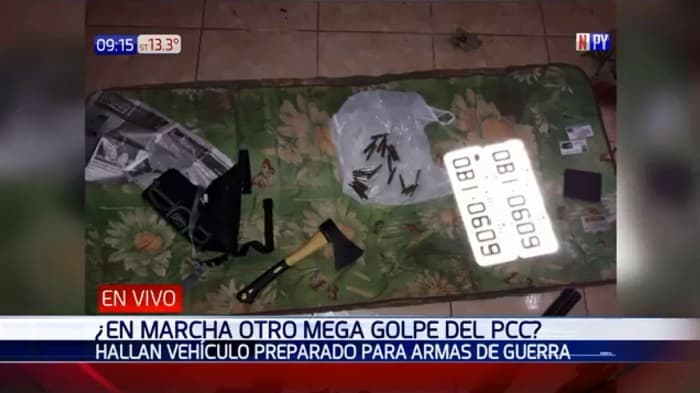 Policía incauta gran cantidad de armas del PCC en el este