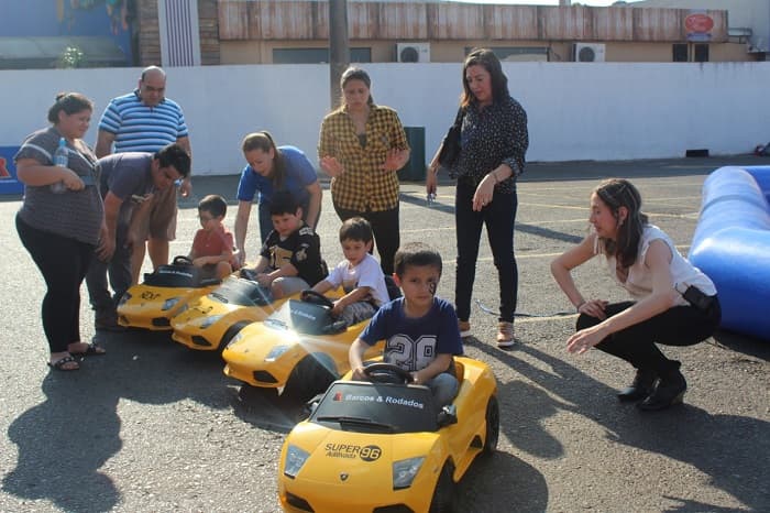 Niños aprendieron las reglas de tránsito con juegos