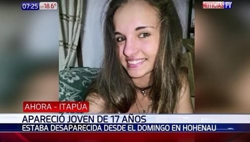 Localizan a adolescente desaparecida en Encarnación