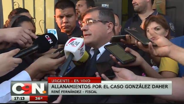 Local allanado no es sede de inmobiliaria vinculada a González Daher