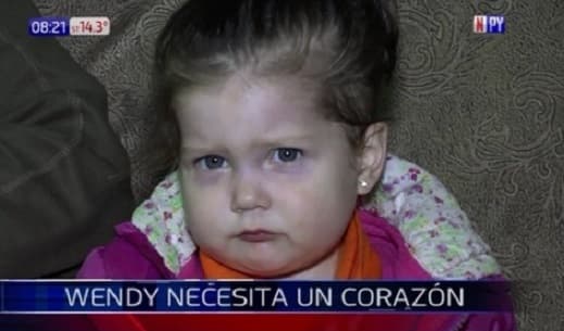 Niña clama por un corazón para no morir
