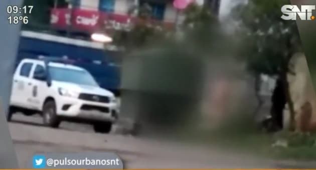 Dos hombres detenidos por mantener relaciones sexuales en la calle