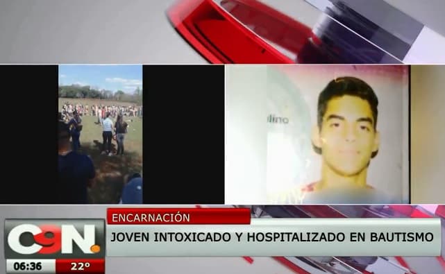 Denuncian nuevo caso de intoxicación de joven en "bautismo"