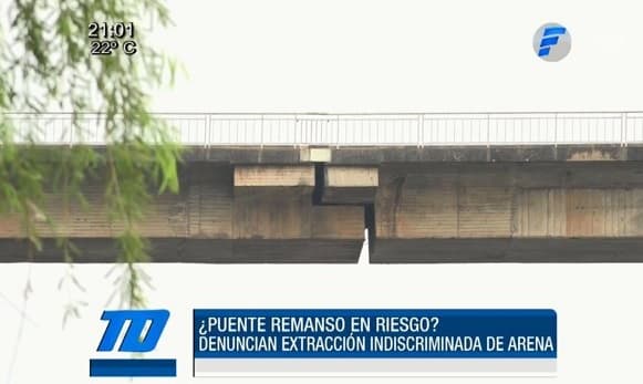 Anuncian medidas ante peligro en estructura del Puente Remanso